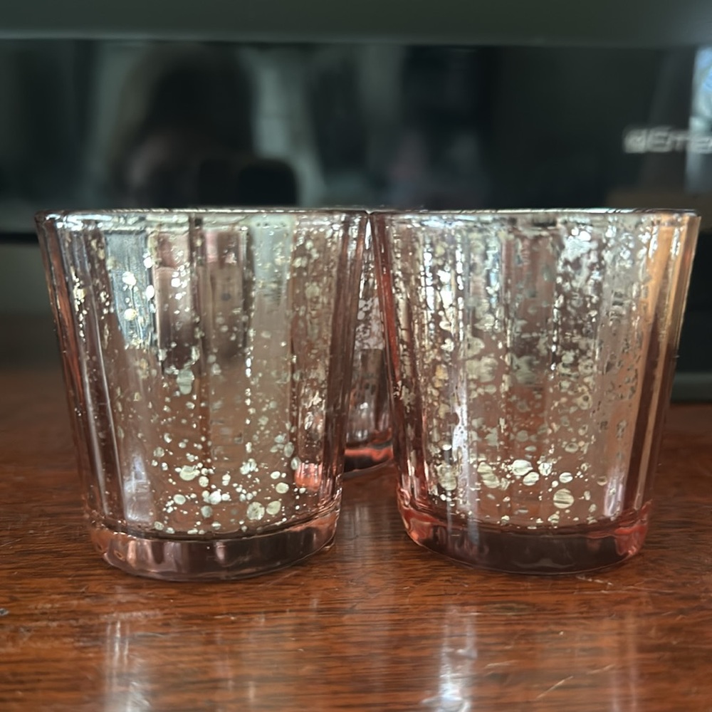 David Tutera Bougie Votive 18 pc in Rose Mercury Gold - Picture 4 of 5